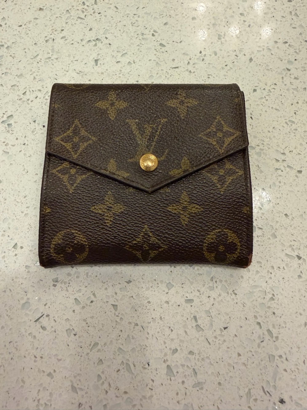 Louis Vuitton Monogram Compact Wallet - Brown & Gold Hardware
